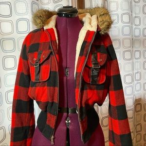 Flannel Bomber Jacket Arizona Jean Co